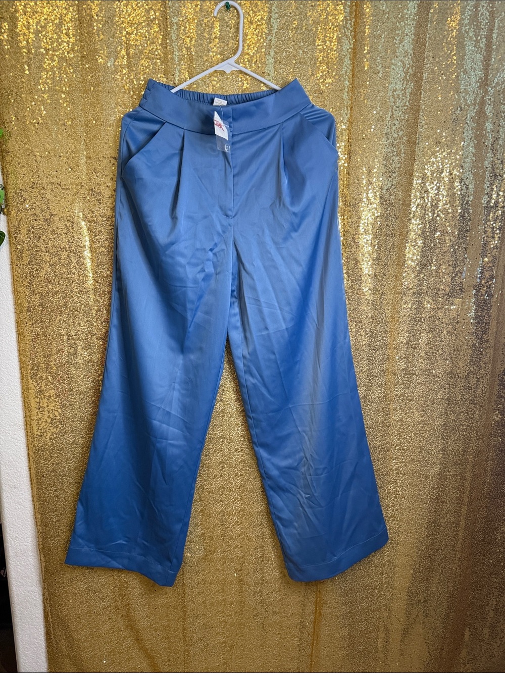 House of Harlow 1960 Steel Blue Wide-Leg Trousers